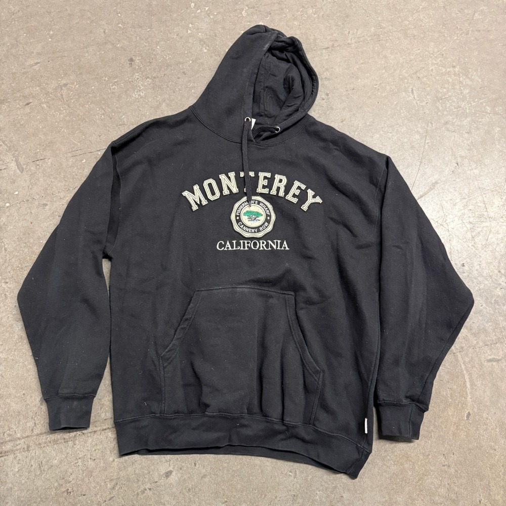 Gogo Sports Monterey California Hoodie Mens 2XL Black Souvenir Sweatshirt